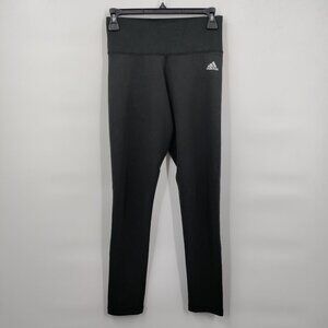 Adidas Hi-Rise Skinny Crop Athletic Pull On Leggings Pants Small Women Black